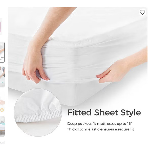 Linenspa Five Sided Waterproof Mattress Protector, Twin - Picture 6 of 9